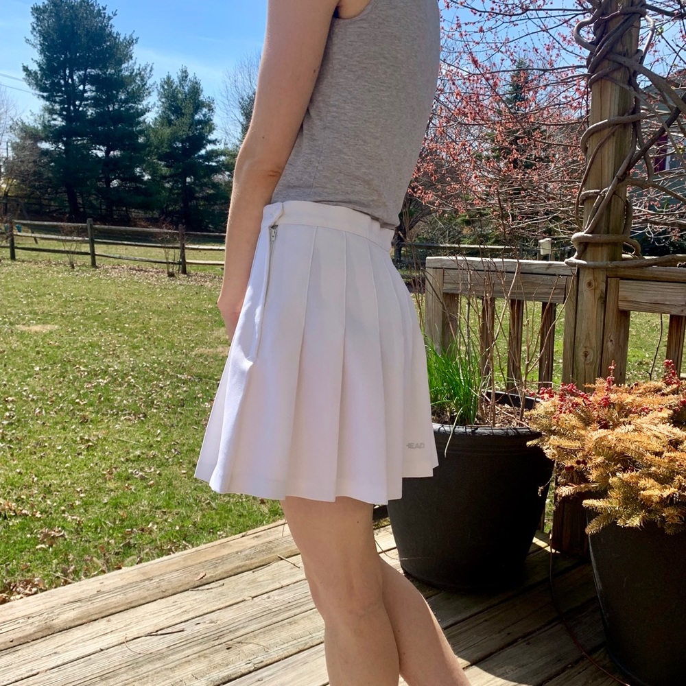 Vintage Head white tennis skirt